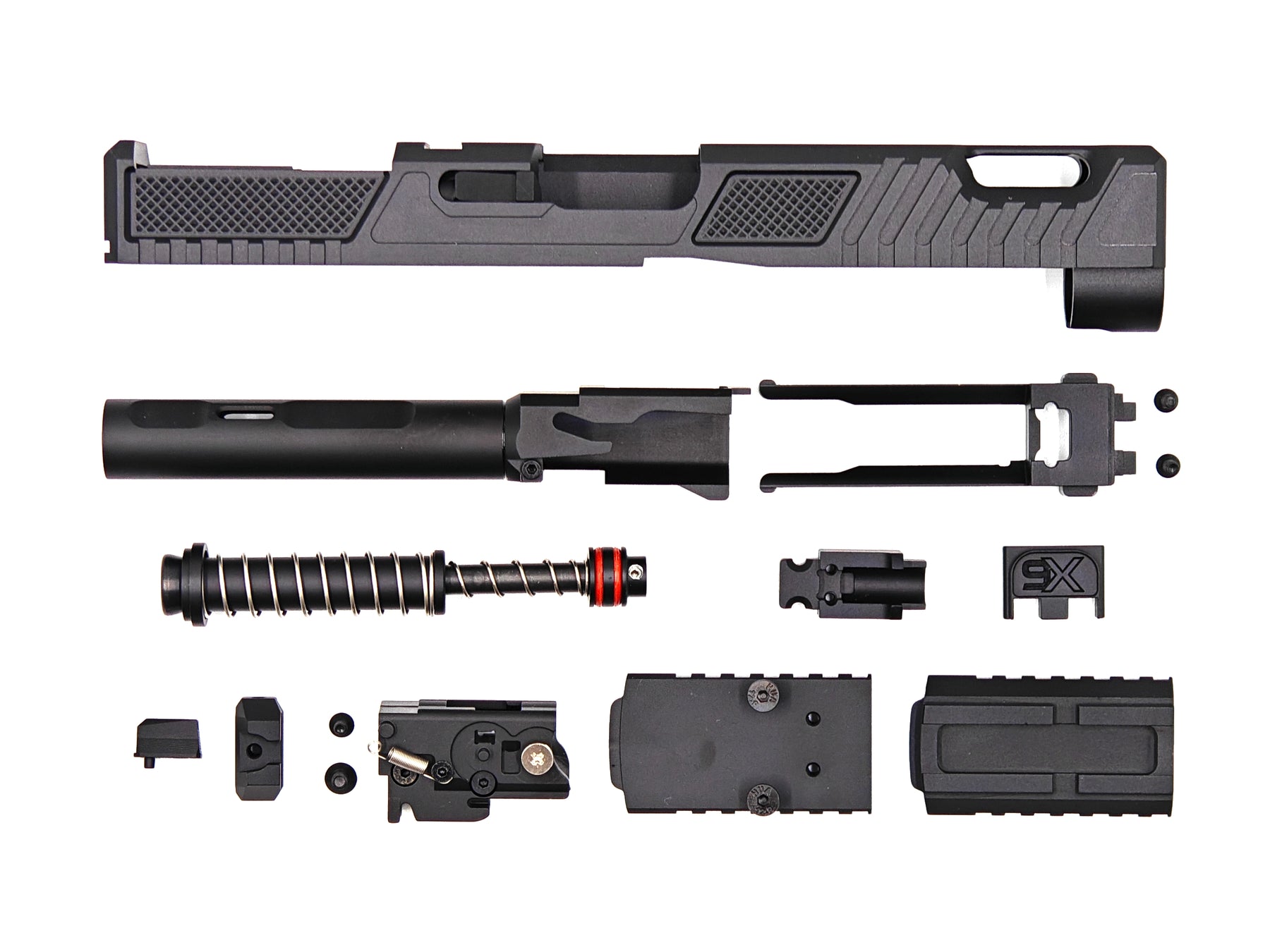 NineX19 Vapor Ported MOS Aluminium Slide Set For Tokyo Marui G17 Gen.5 GBB Pistol