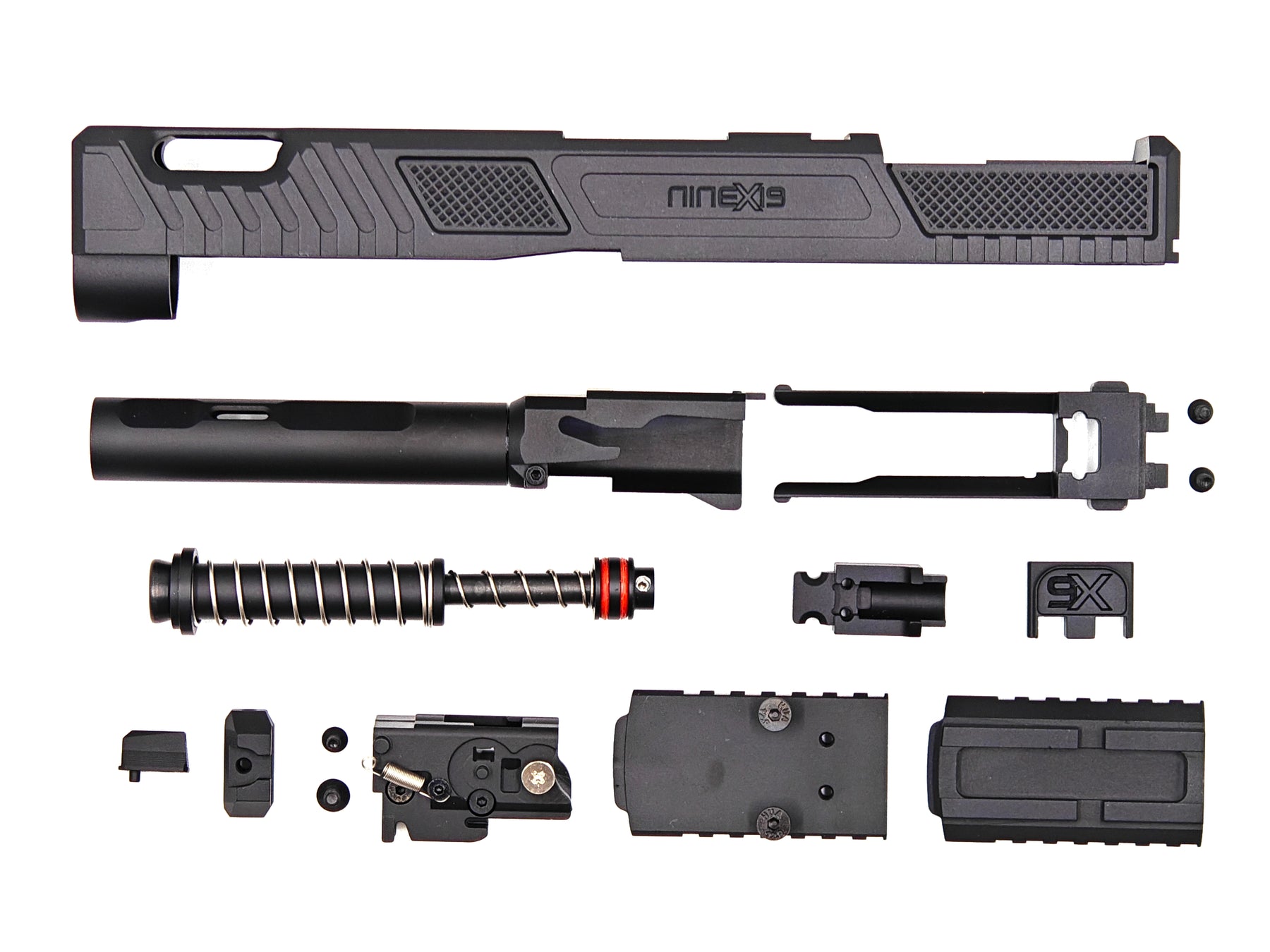 NineX19 Vapor Ported MOS Aluminium Slide Set For Tokyo Marui G17 Gen.5 GBB Pistol