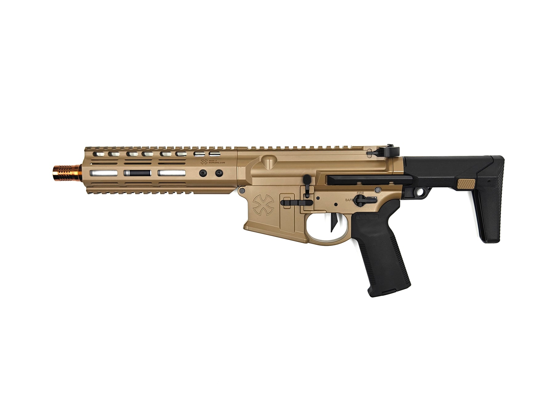 NOVESKE GHETTO BLASTER NHR-7 7.94" Gen.2 MWS GBB Rifle(FDE,SG,BG)By EMG (Evike Manufacturing Group)