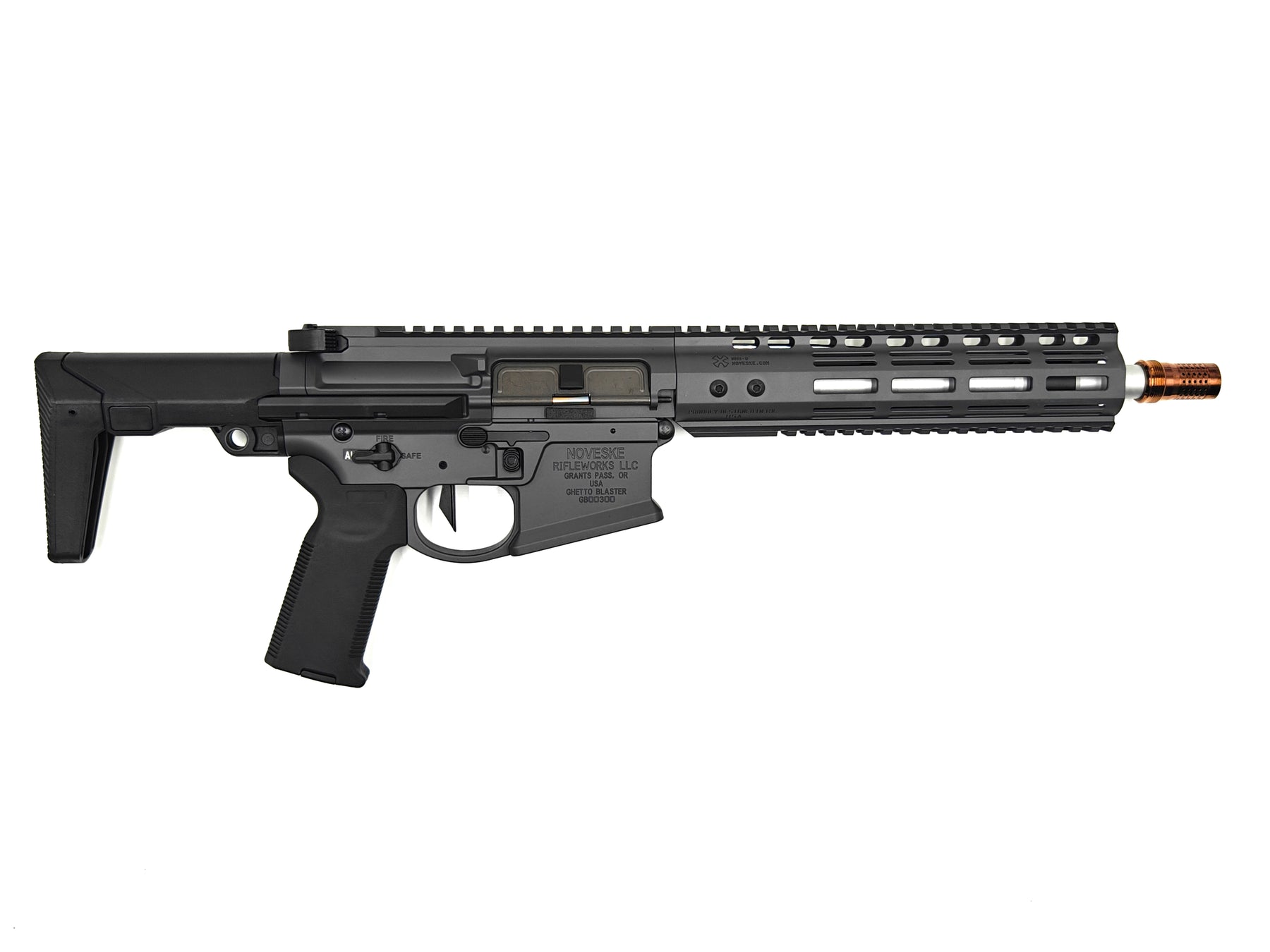 NOVESKE GHETTO BLASTER NHR-9 10.5" Gen.2 MWS GBB Rifle(FDE,SG,BG)By EMG (Evike Manufacturing Group)
