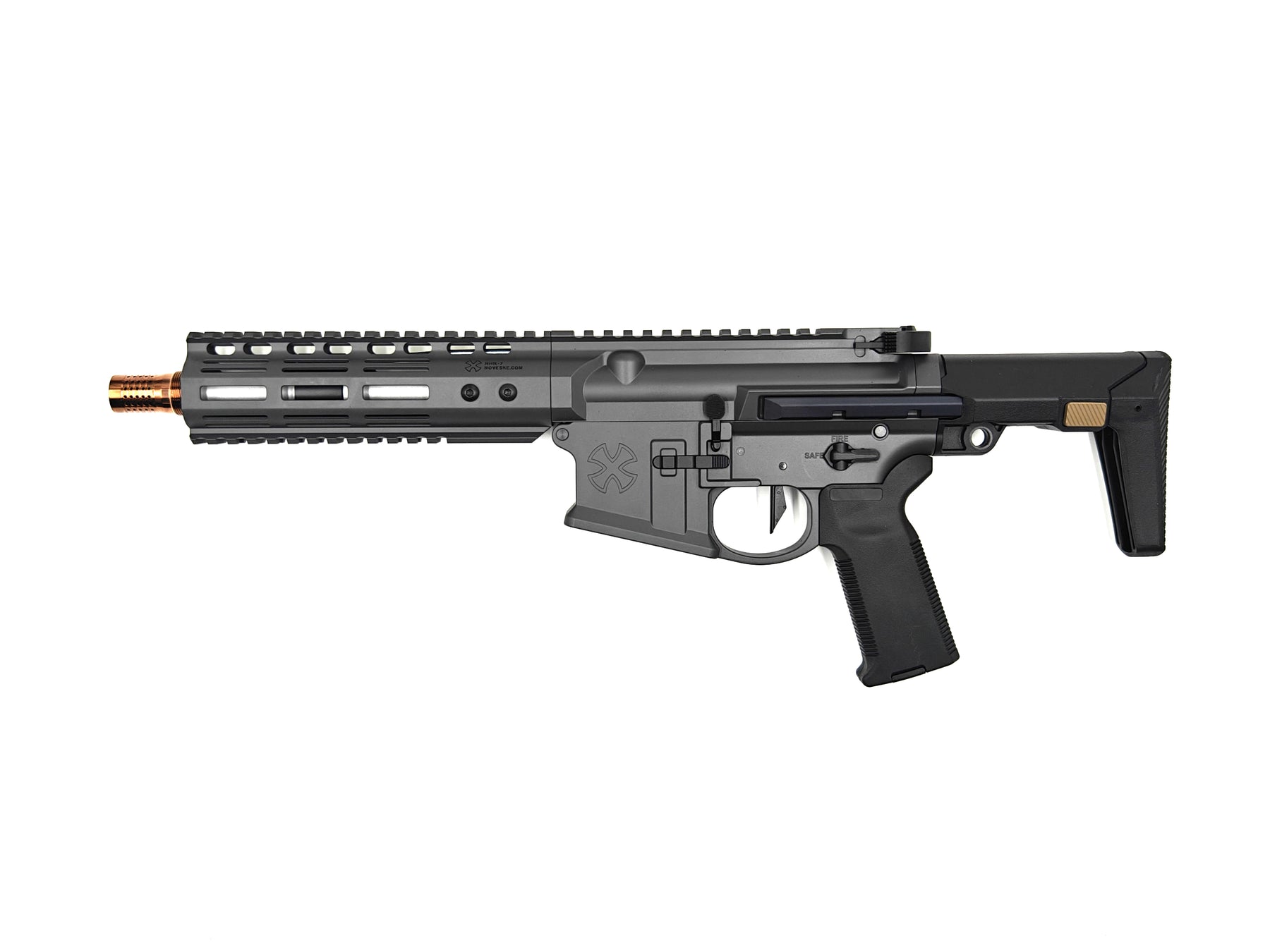 NOVESKE GHETTO BLASTER NHR-7 7.94" Gen.2 MWS GBB Rifle(FDE,SG,BG)By EMG (Evike Manufacturing Group)