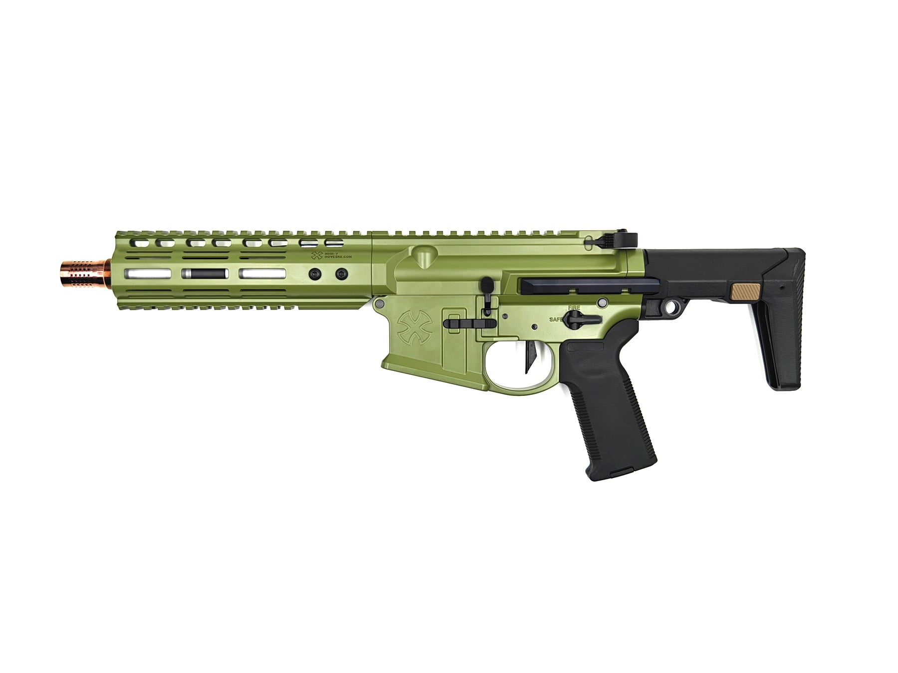 NOVESKE GHETTO BLASTER NHR-7 7.94" Gen.2 MWS GBB Rifle(FDE,SG,BG)By EMG (Evike Manufacturing Group)