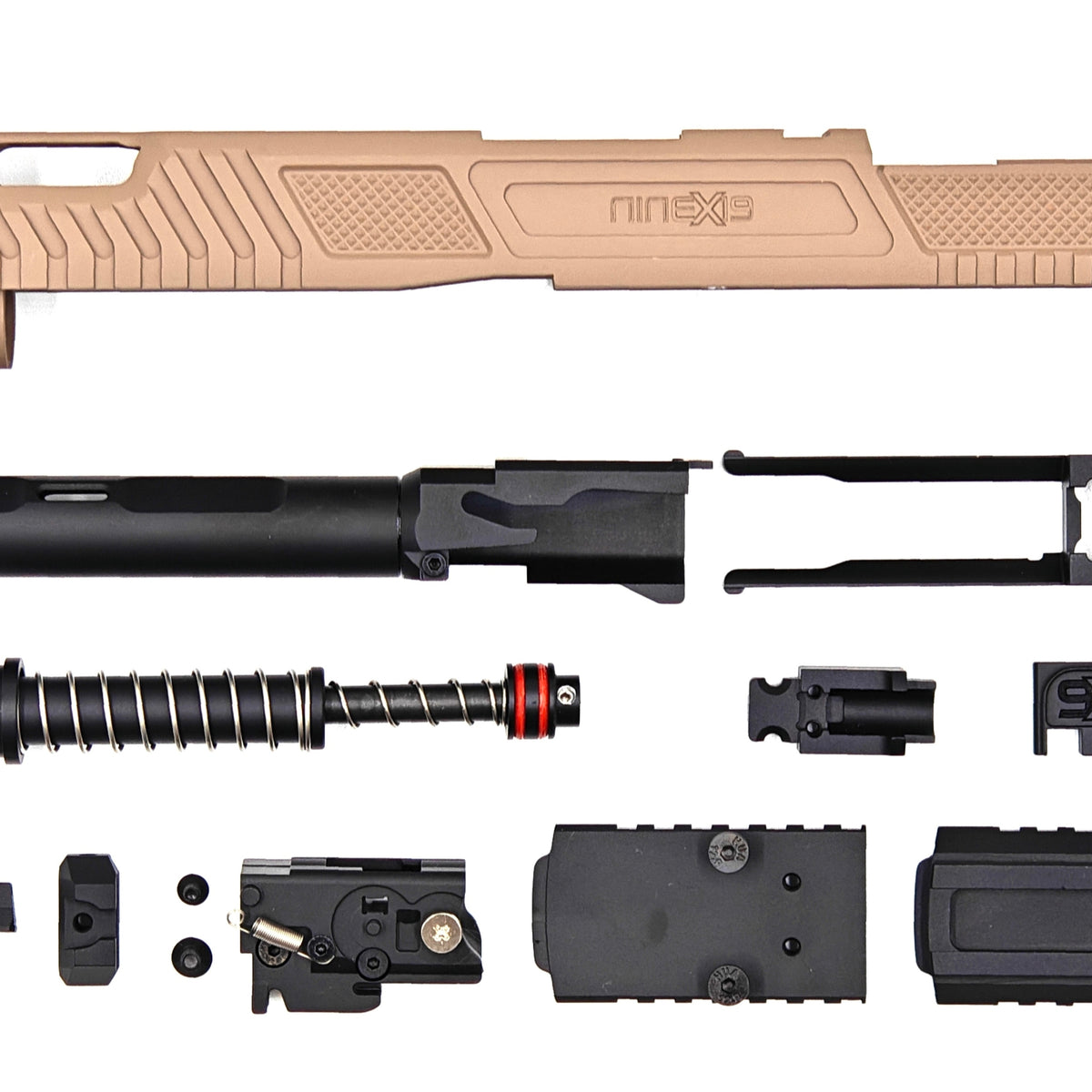 NineX19 Vapor Ported MOS Aluminium Slide Set For Tokyo Marui G17 Gen.5